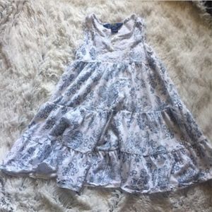 Ralph Lauren Floral white Girls Dress Size 4T